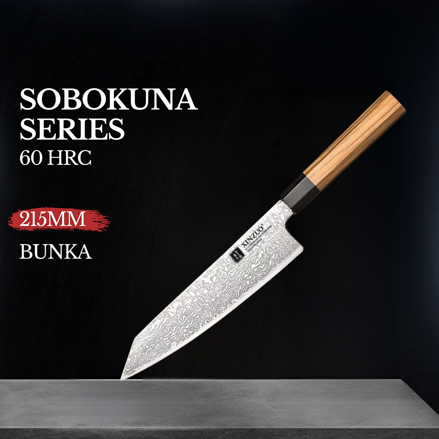 XINZUO 8.5" (215MM) Sobokuna Series Bunka