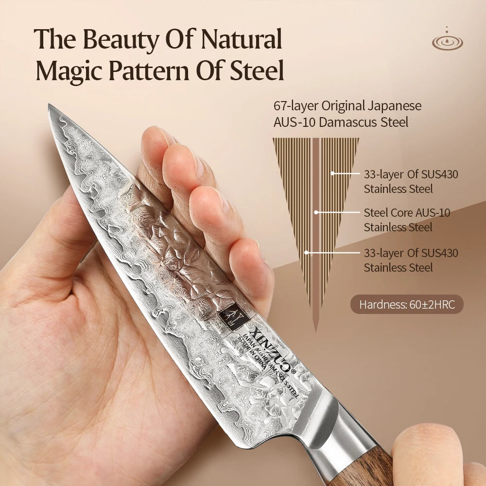 XINZUO 5" (133MM) Kinomi Series Petty (Universalmesser)