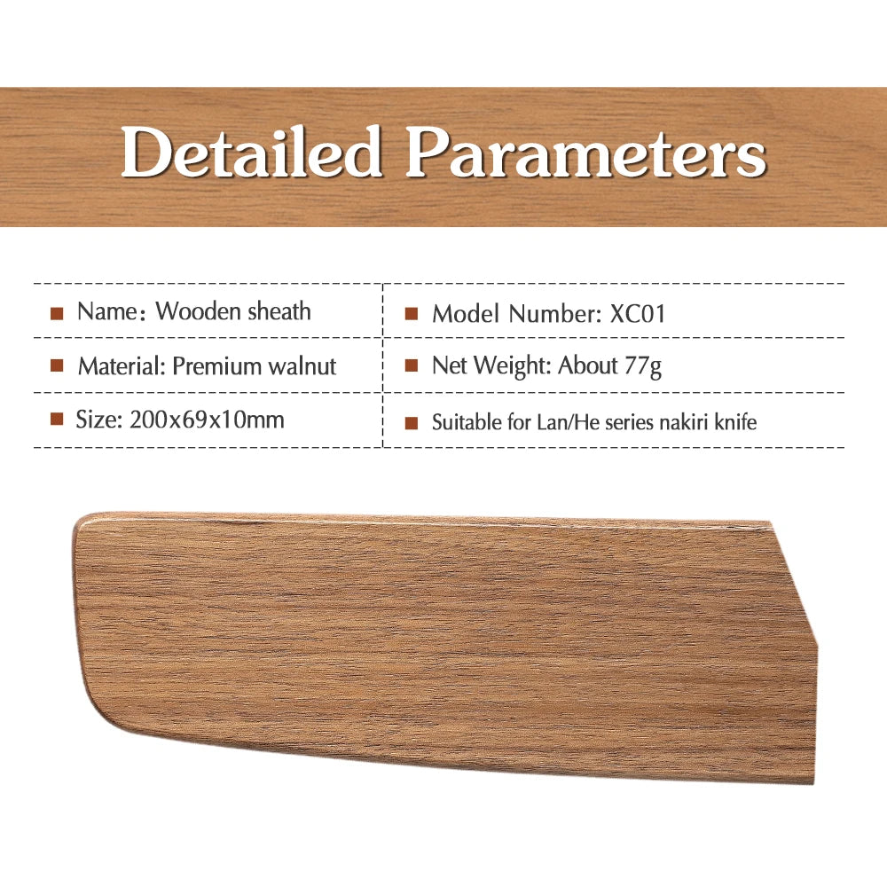 XINZUO Messerhülle aus Walnussholz