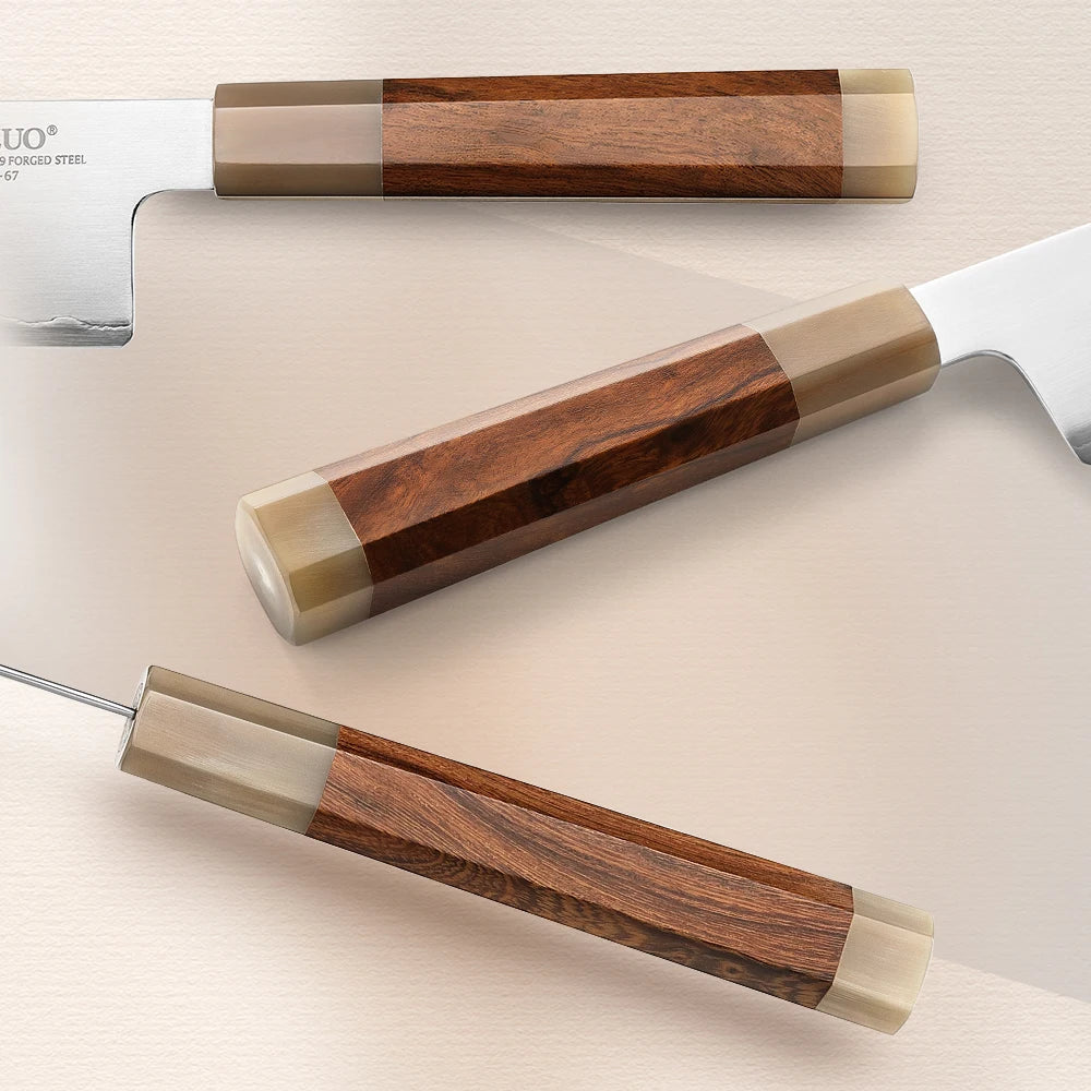 XINZUO 7.2'' (183MM) Tenshi Series Nakiri with Japanese ZDP-189 steel and desert ironwood handle