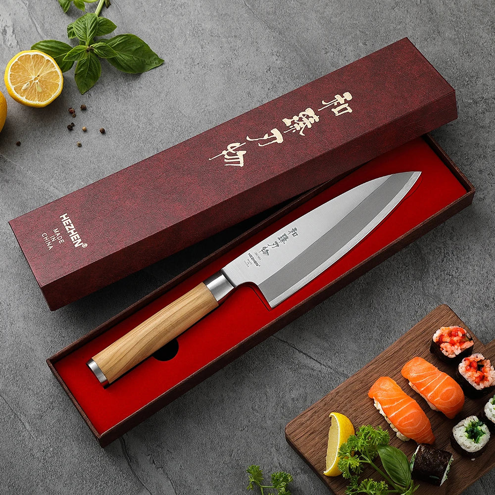 Coltello Deba XINZUO Sakana SE Series 180 mm - Acciaio composito forgiato