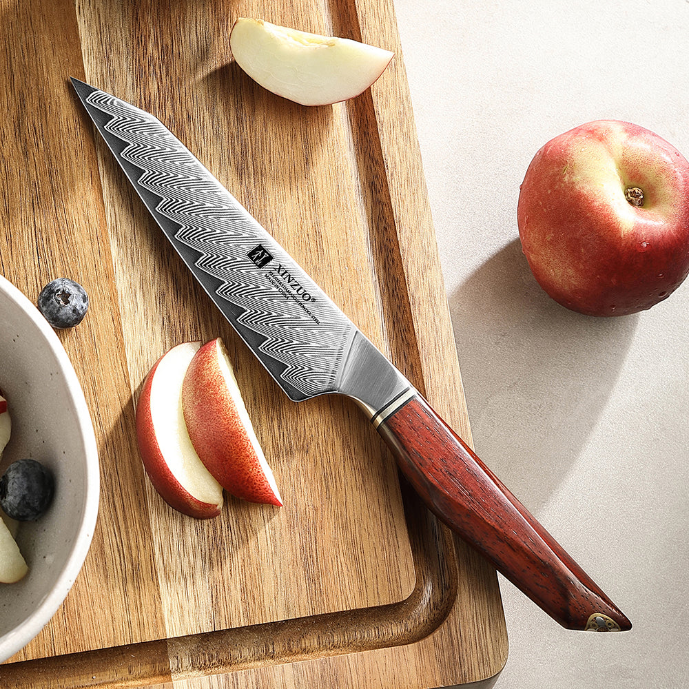 XINZUO x MAURO ULIASSI Universalmesser 140 mm - 73 Lagen Damaststahl