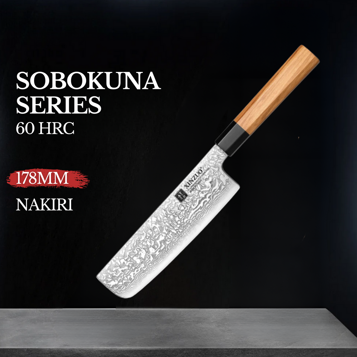 Xinzuo 7 "(178mm) Sobokuna Series Nakiri
