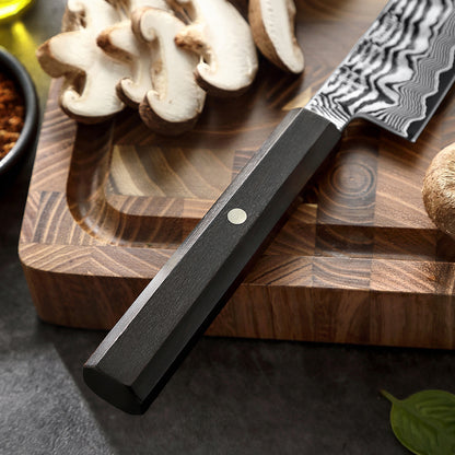 HEZHEN Shaolin Series Bunka Messer 152 mm - 67 Lagen Damaststahl