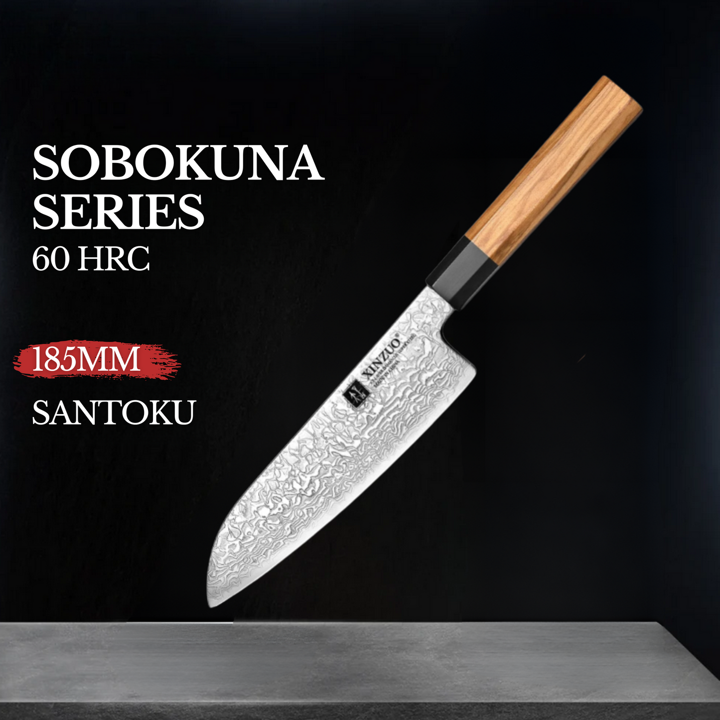 XINZUO 7.3" (185MM) Sobokuna Series Santoku