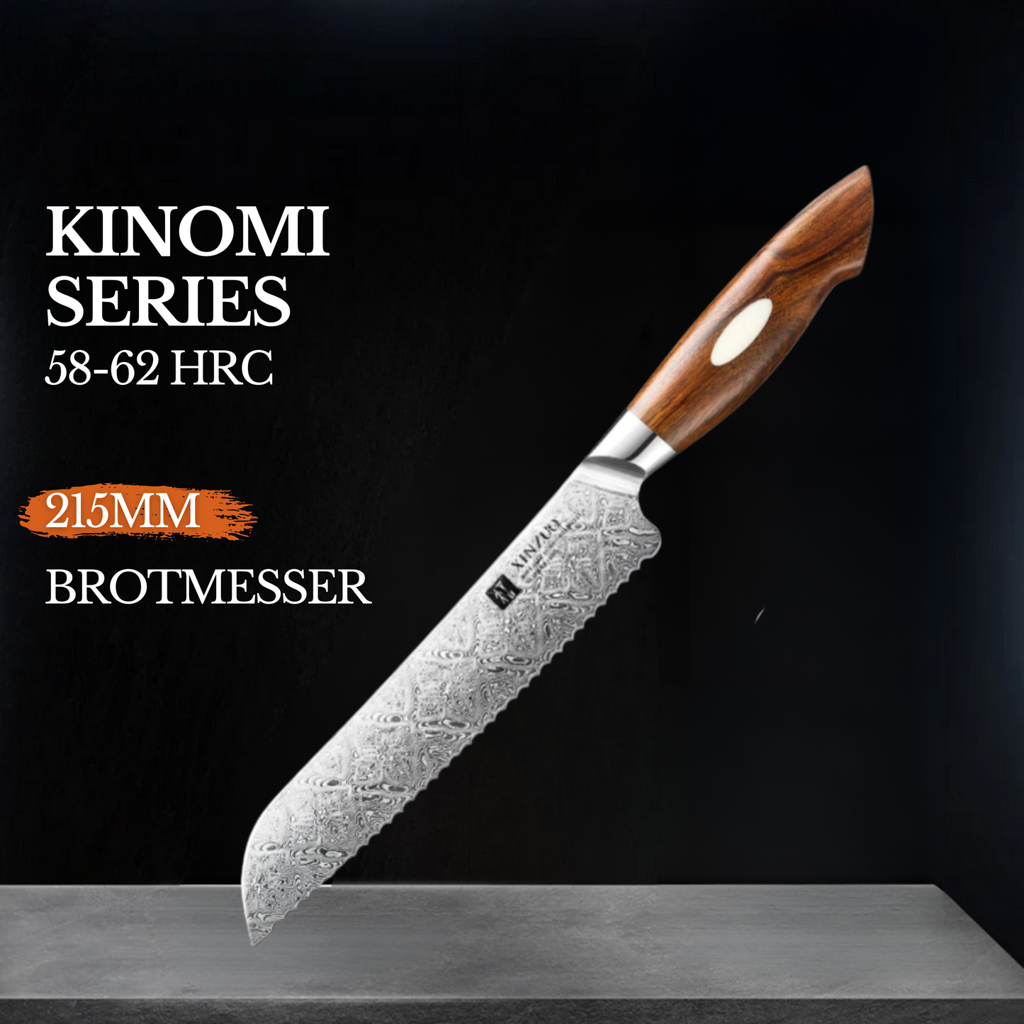 XINZUO 8.5" (215MM) Kinomi Series Bread Knife