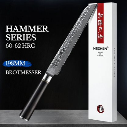 HEZHEN 8" Hammer Series Brotmesser