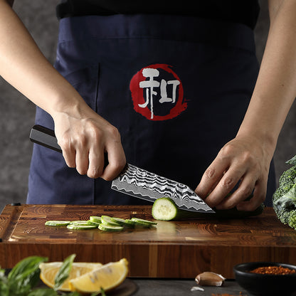 HEZHEN Shaolin Series Bunka Messer 152 mm - 67 Lagen Damaststahl