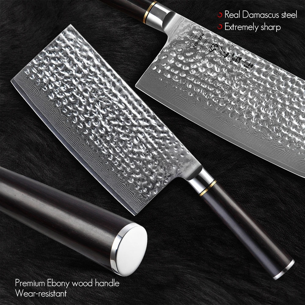 Hezhen 7 "(175mm) Hammer Series Cleaver