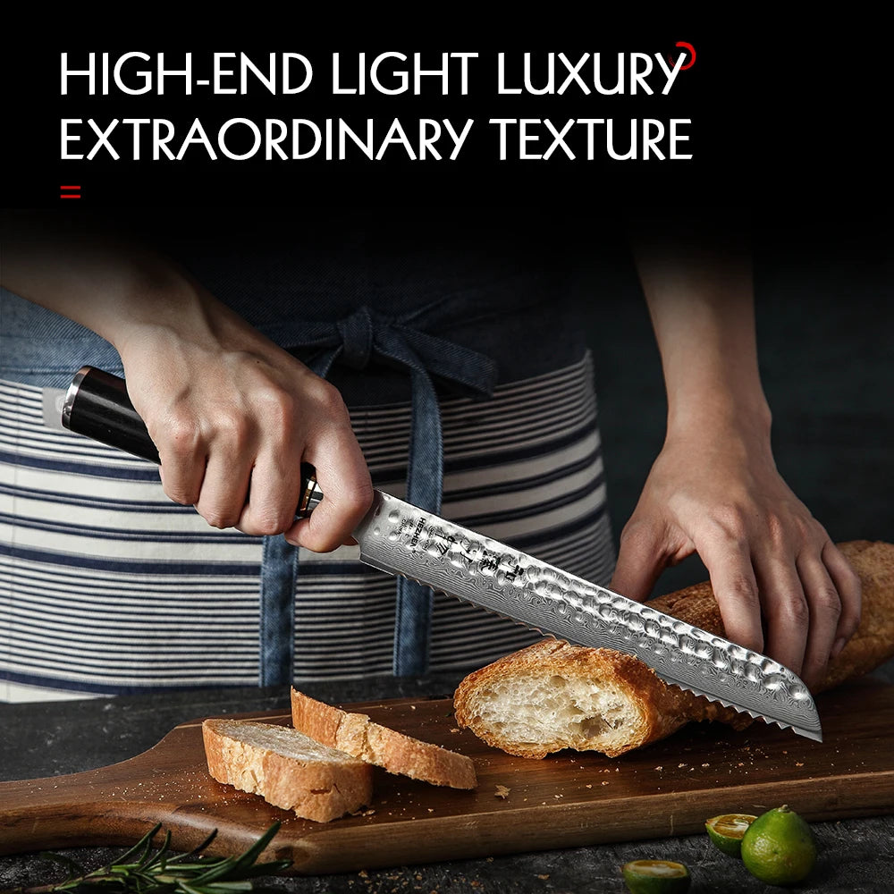 HEZHEN 8" Hammer Series bread knife