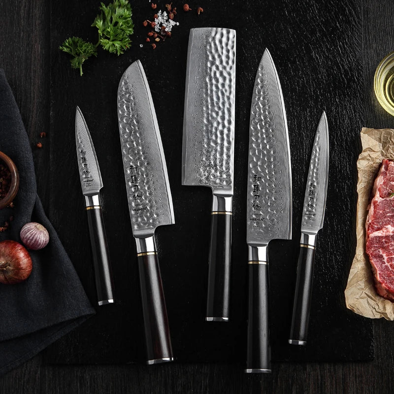 Hezhen Hammer Series, 5-part knife set