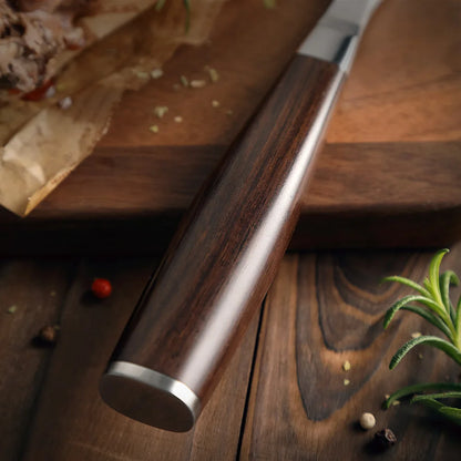 HEZHEN Hammer Series Fleischgabel mit Ebenholzgriff