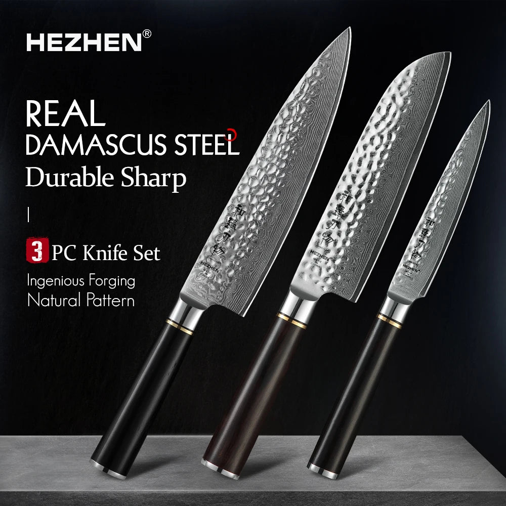 HEZHEN Hammer Series, 3-piece knife set