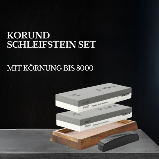 Hezhen 1000/5000 and 3000/8000 corundum grindstone set