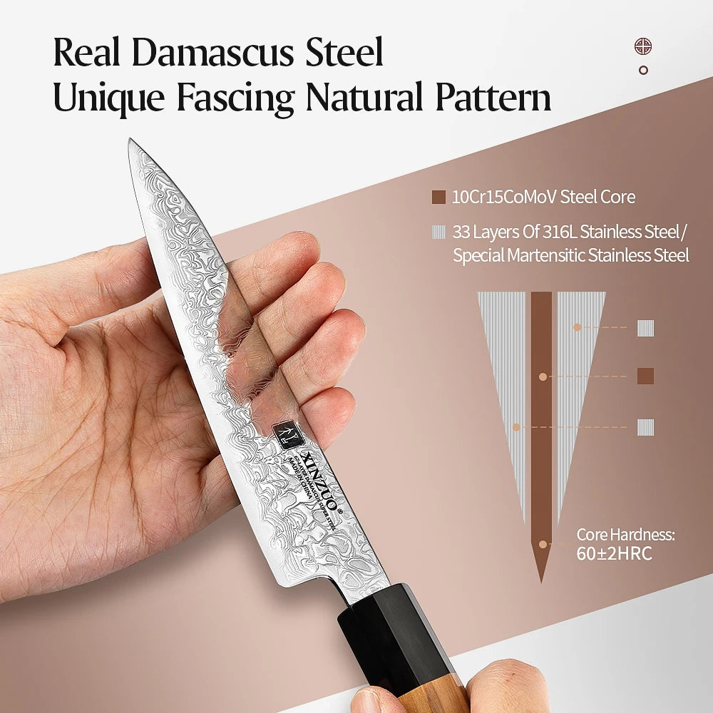 XINZUO 5.3" (135MM) Sobokuna Series Petty (Universalmesser)
