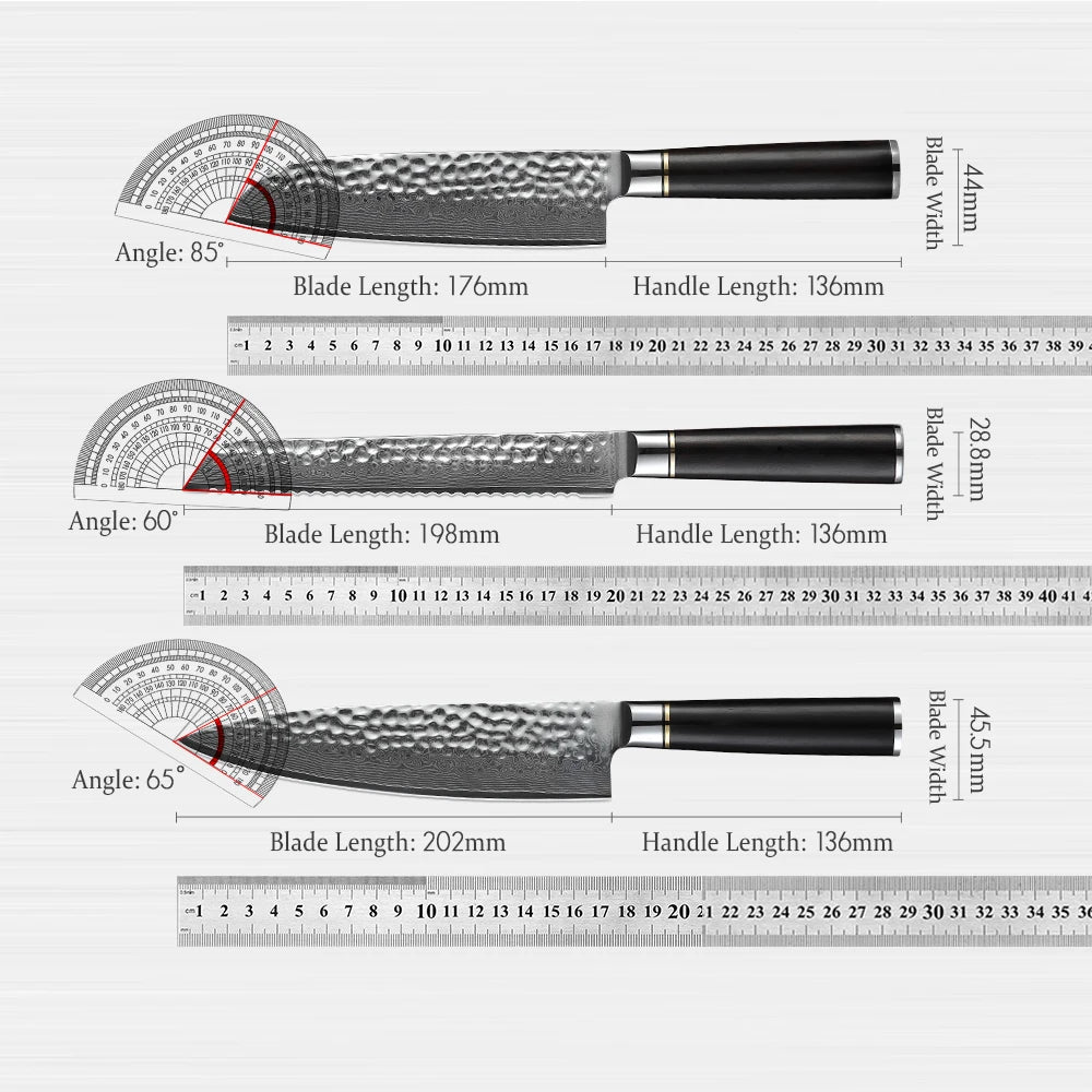 HEZHEN Hammer Series, 7-piece knife set