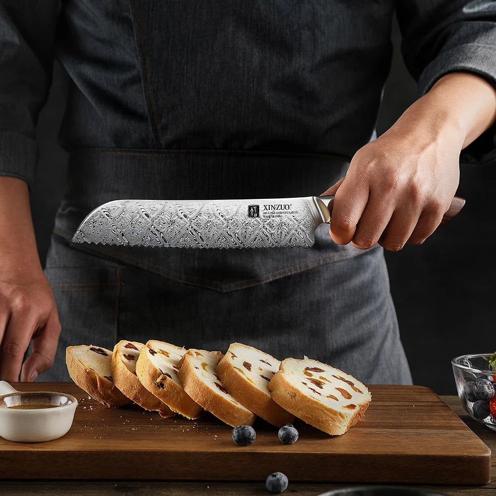 XINZUO 8.5" (215MM) Kinomi Series Bread Knife