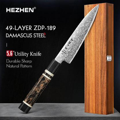 HEZHEN 5,6" (142MM) Tsubaki Series Universalmesser