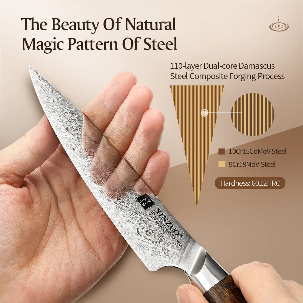XINZUO 5" (133MM) Kinomi Series Petty (Universal Knife)