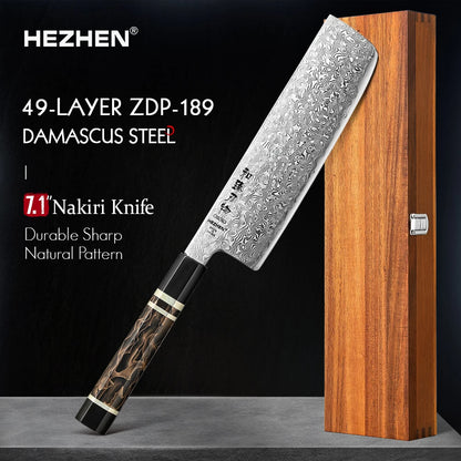 HEZHEN 7.1" (180MM) Tsubaki Series Nakiri