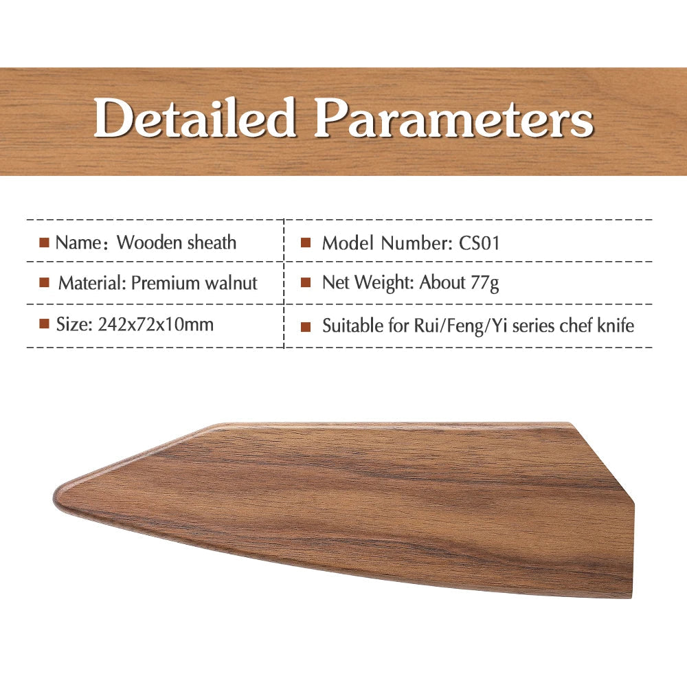 XINZUO Messerhülle Walnussholz CS01